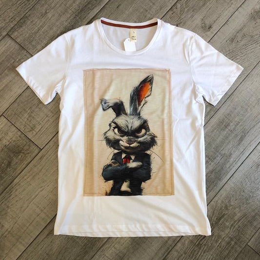 T-Shirt Stampa "Business Rabbit"