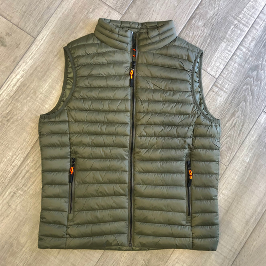 Piumino Smanicato Laccetti Fluo