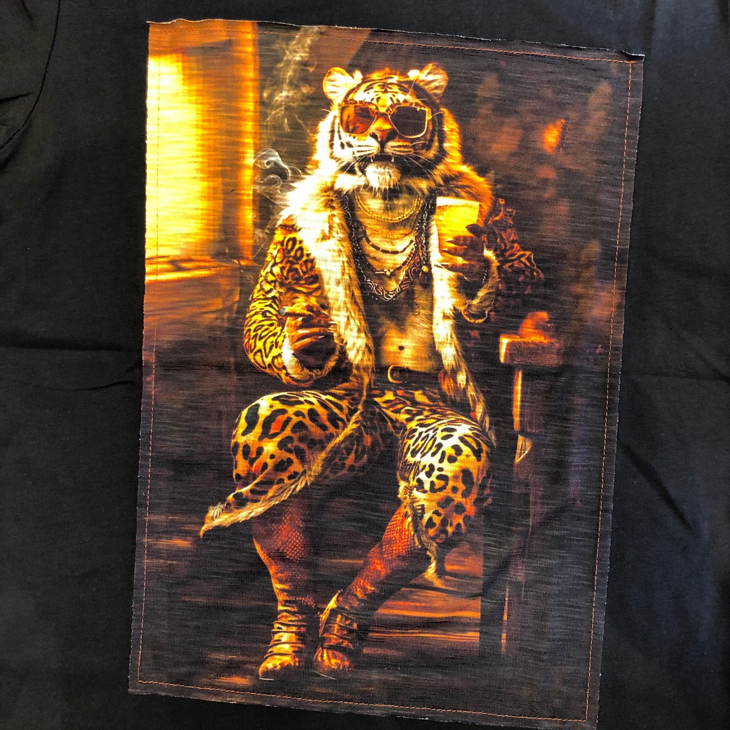 T-Shirt Stampa "Tigre Gangster"