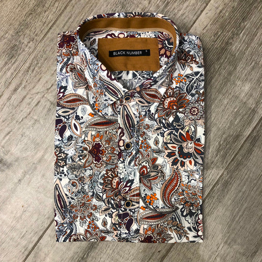 Camicia Fantasia Fiori Stilizzati