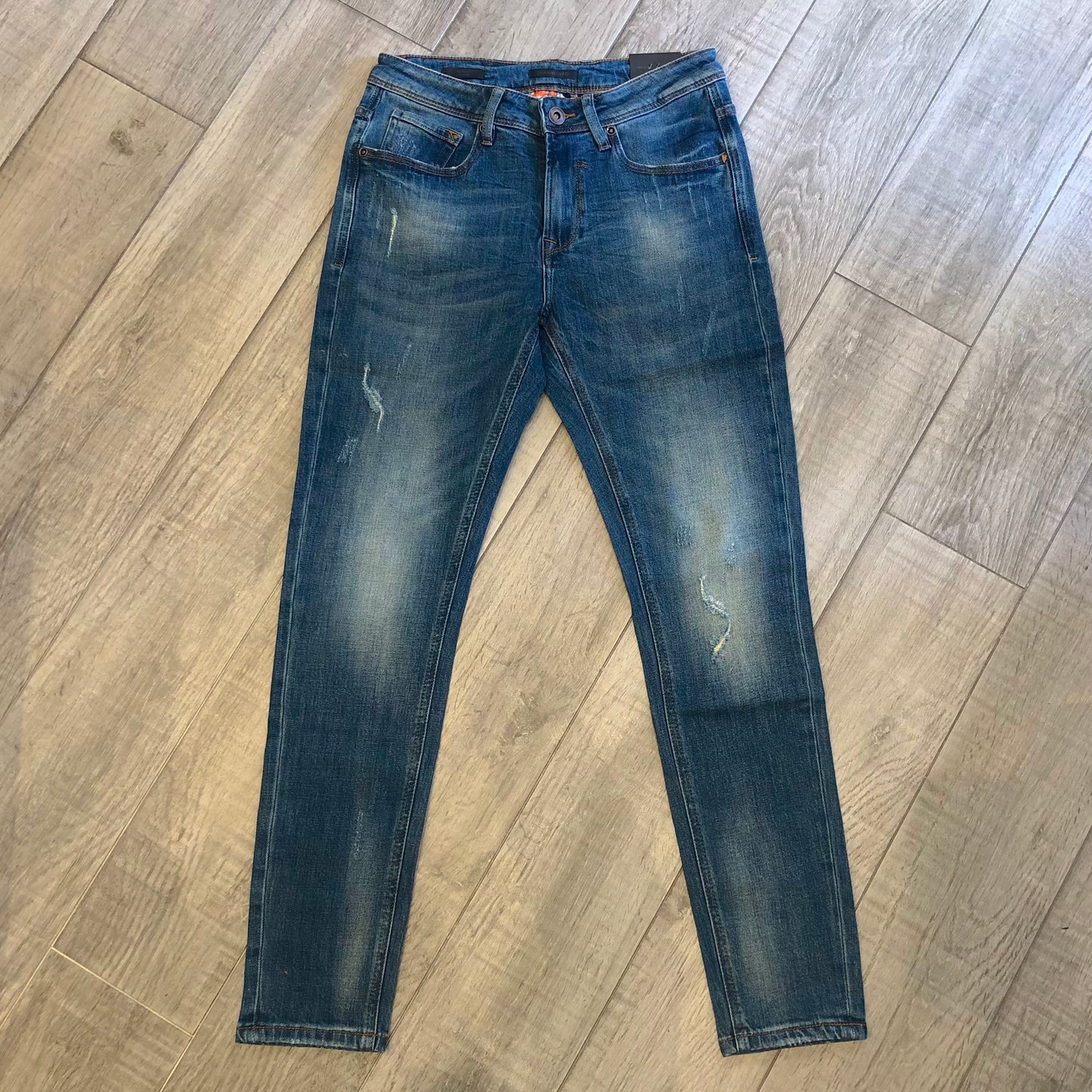 Jeans "Kevin" Slim Fit graffiato GIANNI LUPO (GL2301YH)