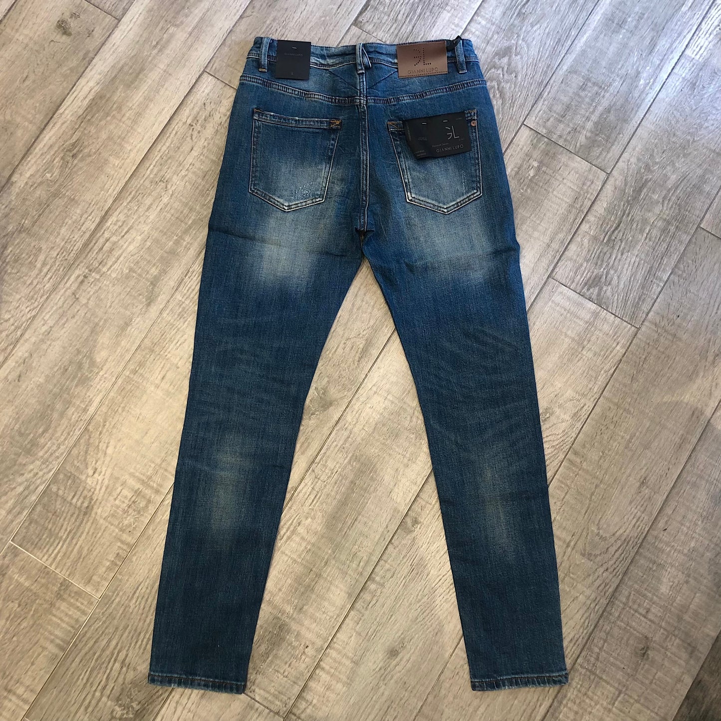 Jeans "Kevin" Slim Fit graffiato GIANNI LUPO (GL2301YH)