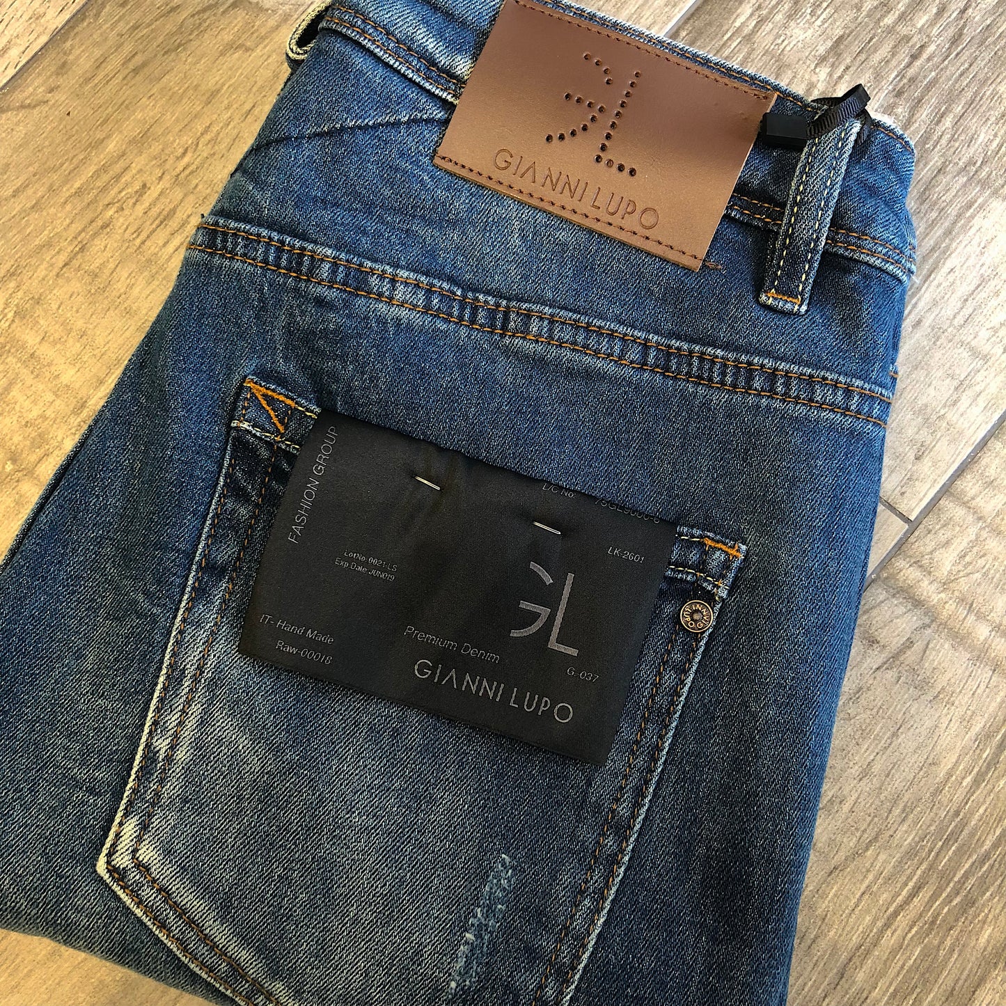 Jeans "Kevin" Slim Fit graffiato GIANNI LUPO (GL2301YH)