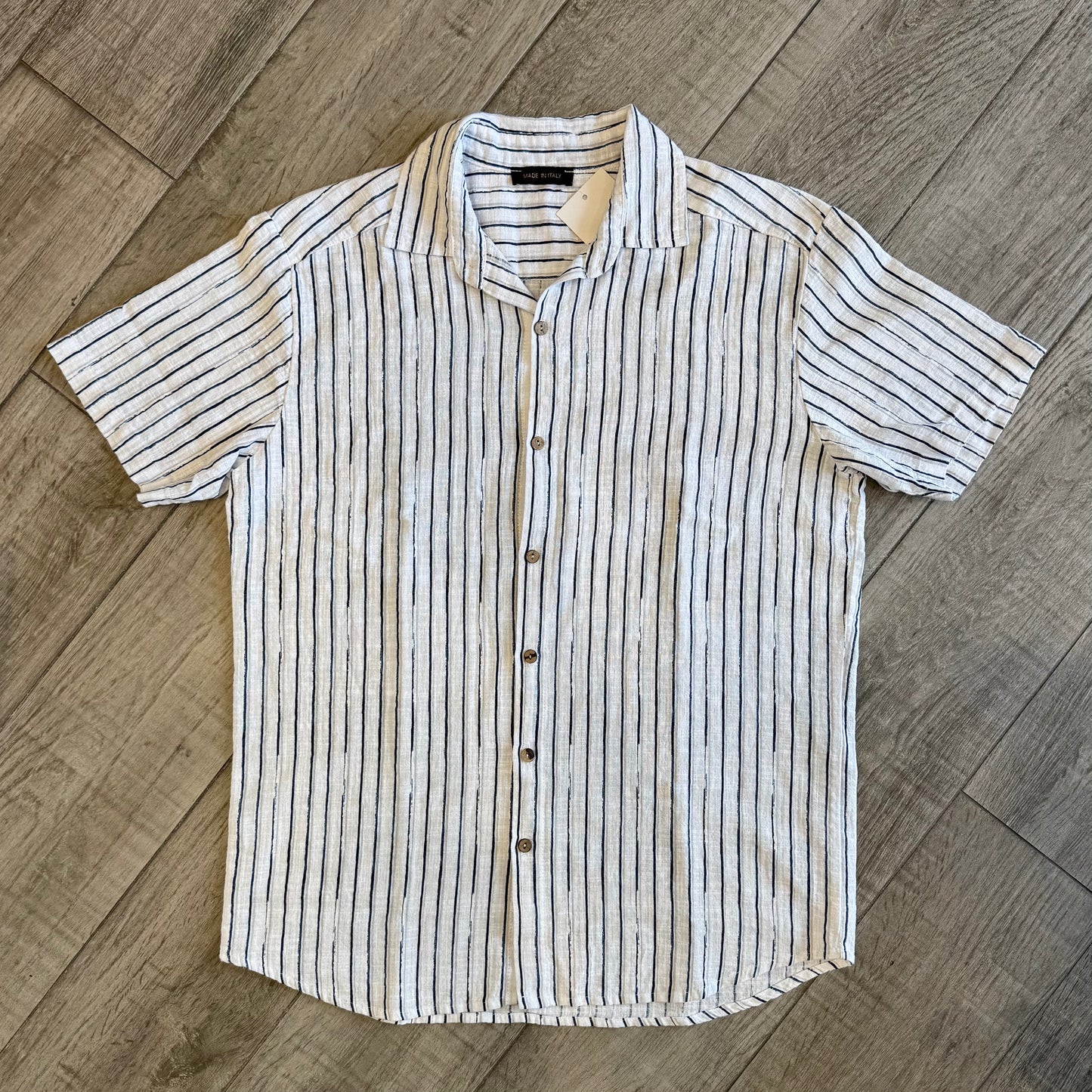 Camicia a Righe Manica Corta (F05)