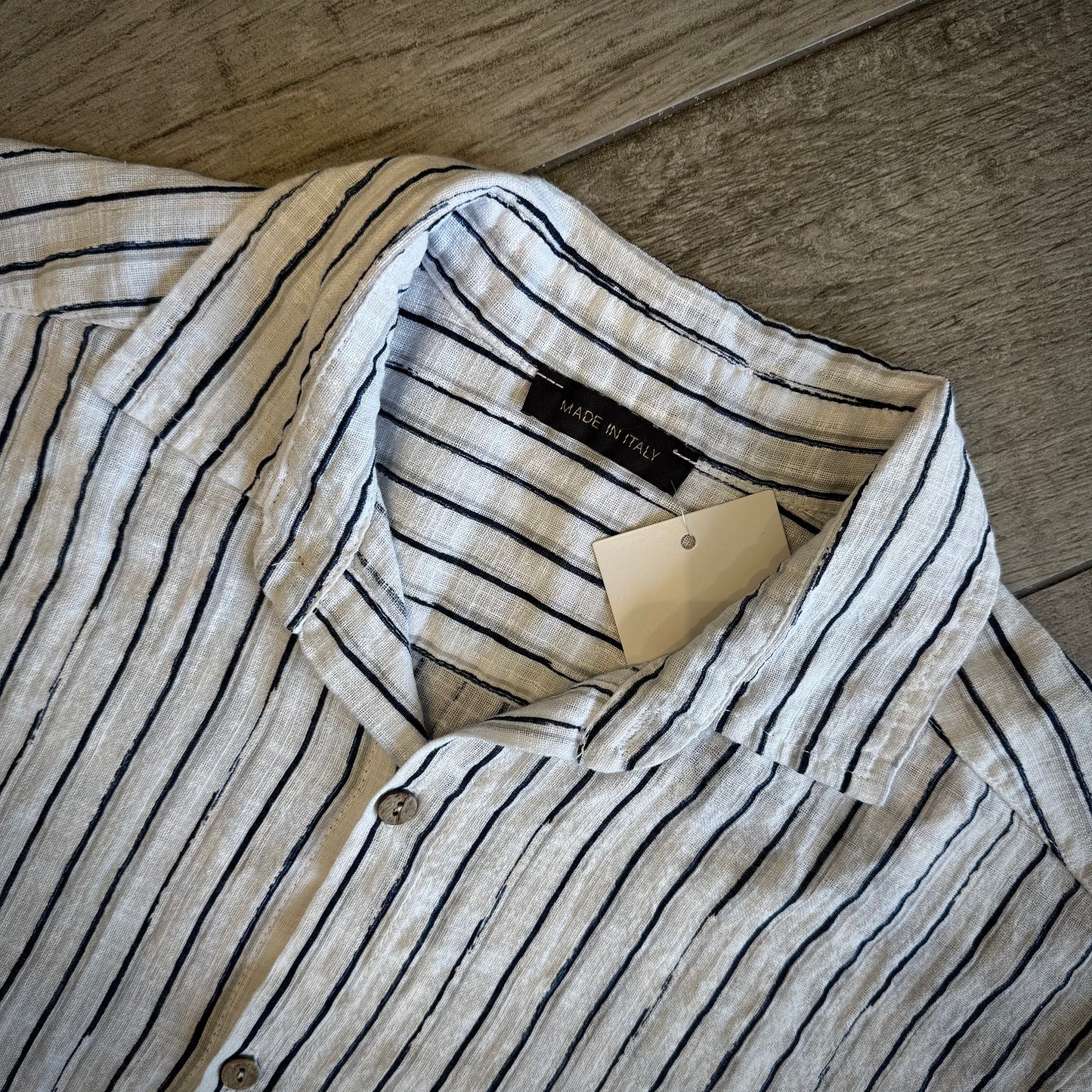 Camicia a Righe Manica Corta (F05)