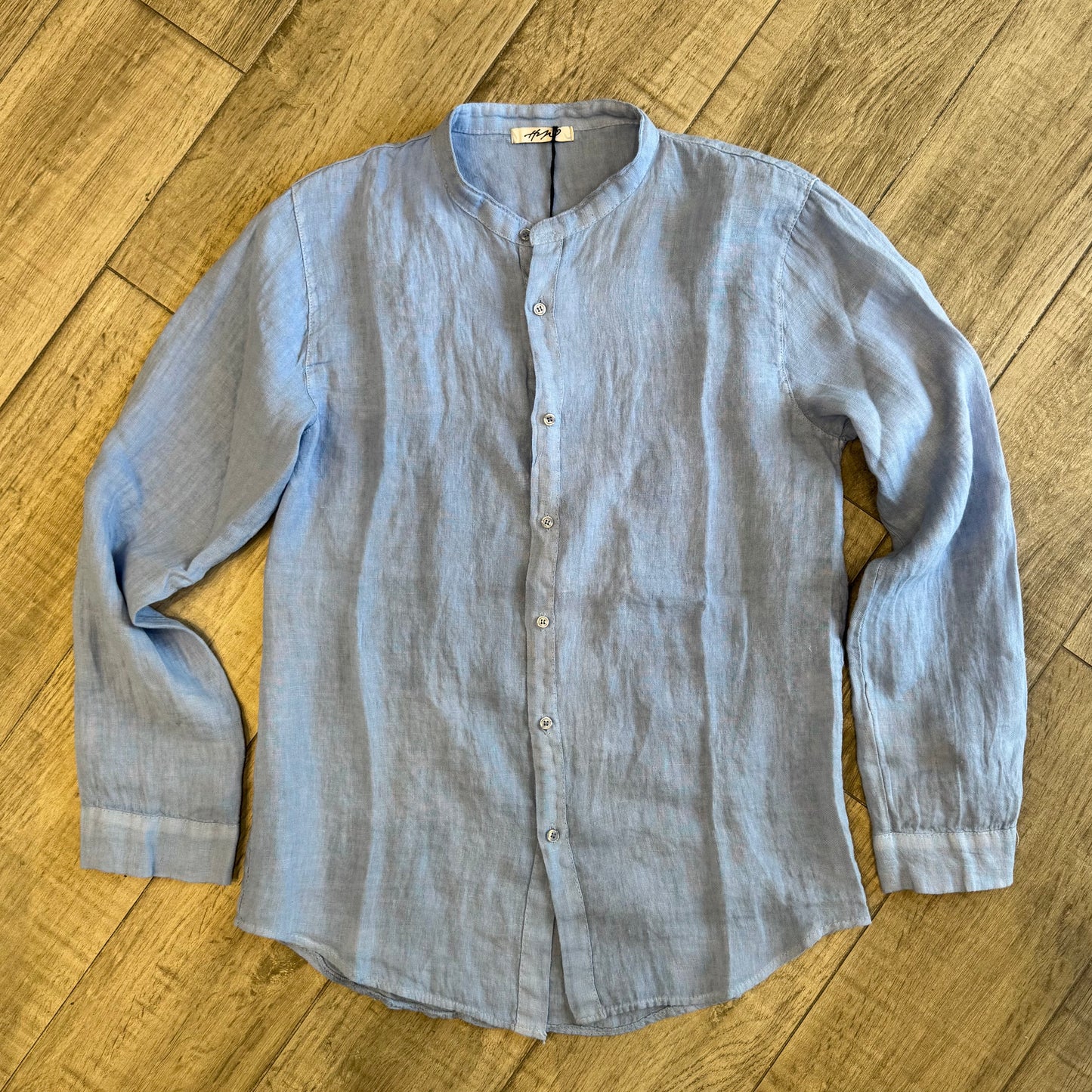 Camicia Coreana Puro Lino P/E 2026