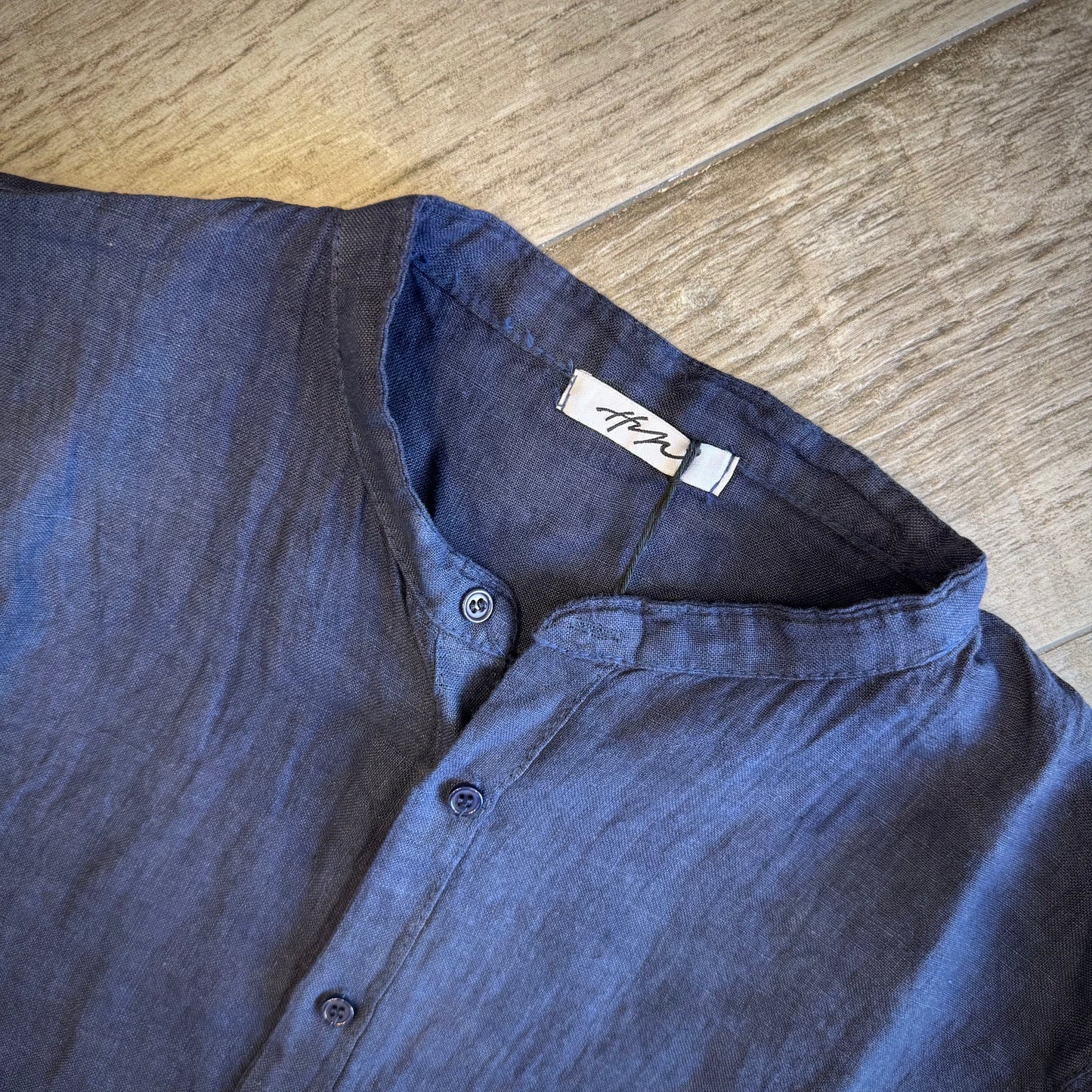 Camicia Coreana Puro Lino P/E 2026